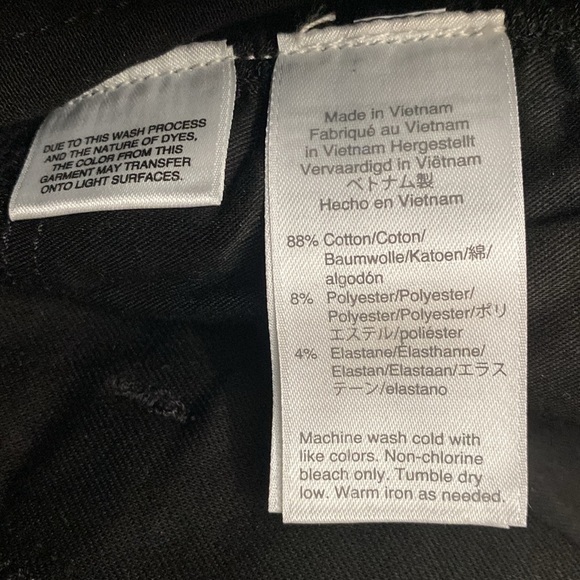 J.Crew 10" highest-rise toothpick jean in true black H6006 True Black equestrian - Picture 8 of 10